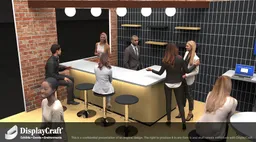 20x20 Island booth design by DisplayCraft